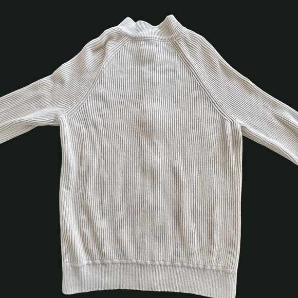 Denver Hayes men's cream colour full zip cardigan size L - Picture 2 of 14